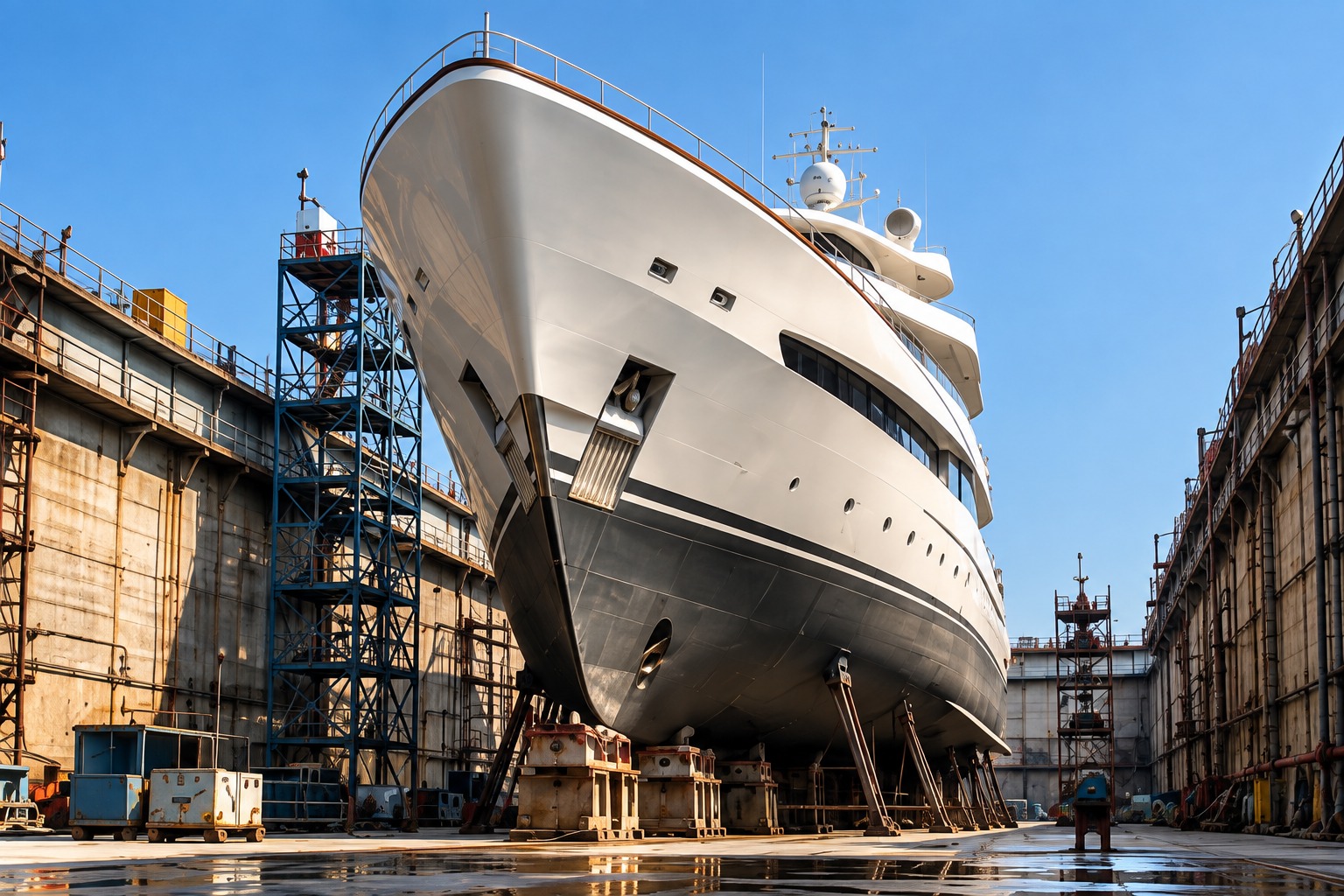 Yacht condition survey illustration